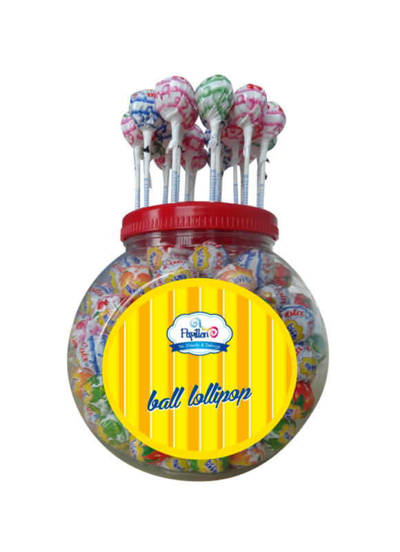 Lollipop girella bianco/azzurro per feste compleanno